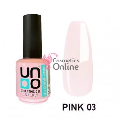 Sculpting Gel Easy Build Up Uno Pink 03, gel modelant roz laptos, 15 ml